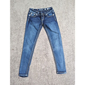 Miss Me Denim Jeans JP7584S Pastel A Ganza Cross Skinny Size 27 fast shipping